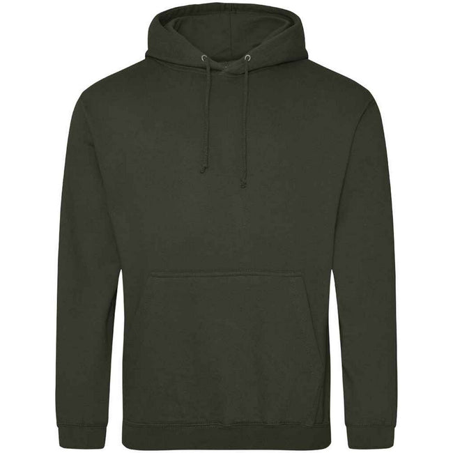 Combat Green - Front - Awdis Unisex Adult College Hoodie
