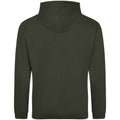 Combat Green - Back - Awdis Unisex Adult College Hoodie