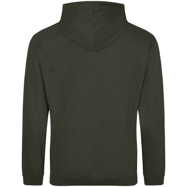 Combat Green - Back - Awdis Unisex Adult College Hoodie