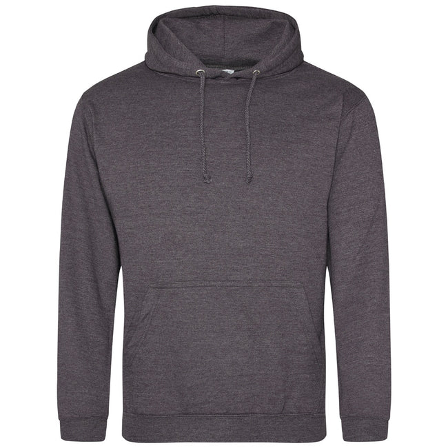 Charcoal - Front - Awdis Unisex Adult College Hoodie