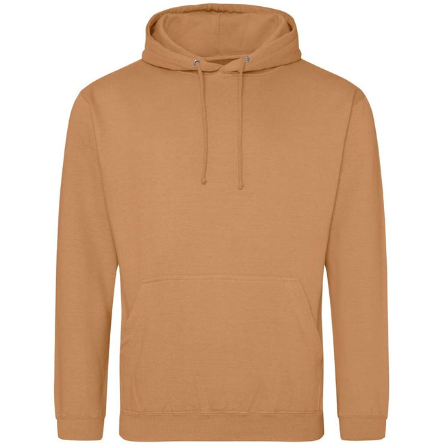 Caramel Latte - Front - Awdis Unisex Adult College Hoodie