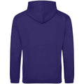 Ultra Violet - Back - Awdis Unisex Adult College Hoodie