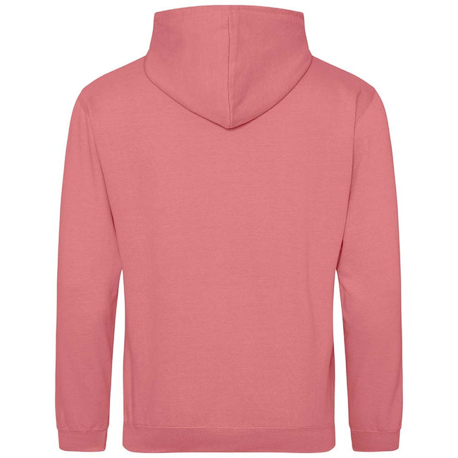 Dusty Rose - Back - Awdis Unisex Adult College Hoodie
