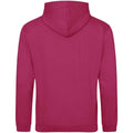 Hot Pink - Back - Awdis Unisex Adult College Hoodie
