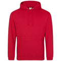 Fire Red - Front - Awdis Unisex Adult College Hoodie