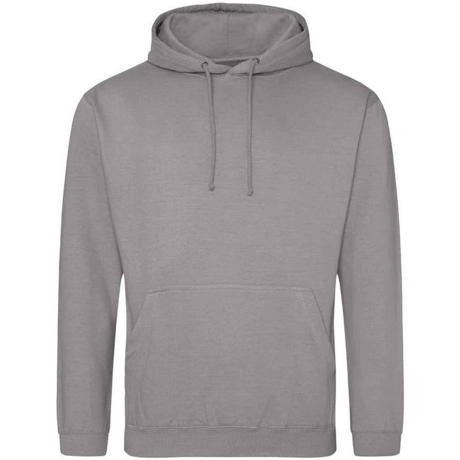 Platinum Grey - Front - Awdis Unisex Adult College Hoodie