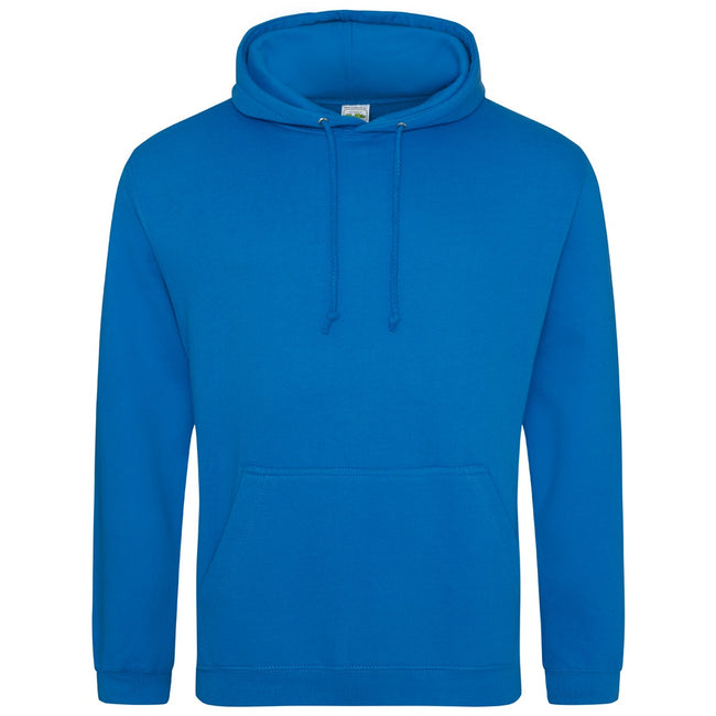 Sapphire Blue - Front - Awdis Unisex Adult College Hoodie
