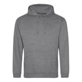 Graphite Heather - Front - Awdis Unisex Adult College Hoodie