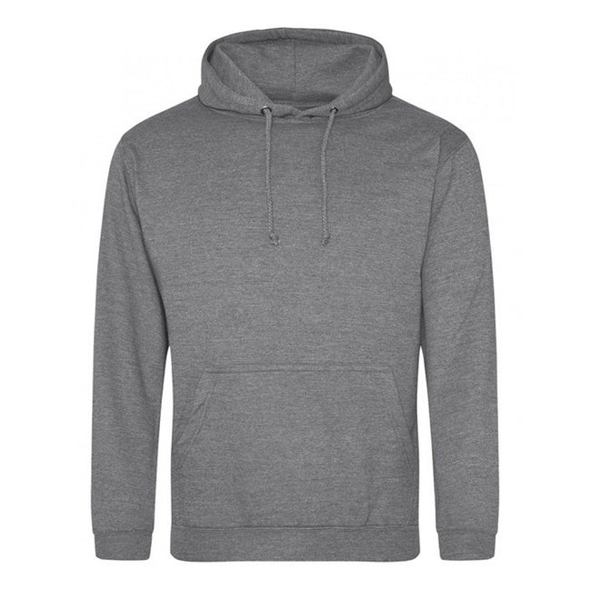 Graphite Heather - Front - Awdis Unisex Adult College Hoodie