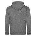 Graphite Heather - Back - Awdis Unisex Adult College Hoodie