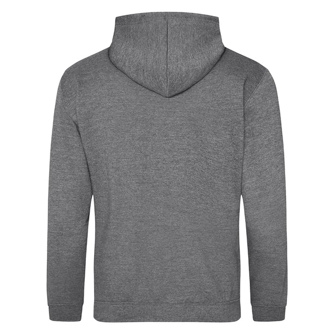 Graphite Heather - Back - Awdis Unisex Adult College Hoodie