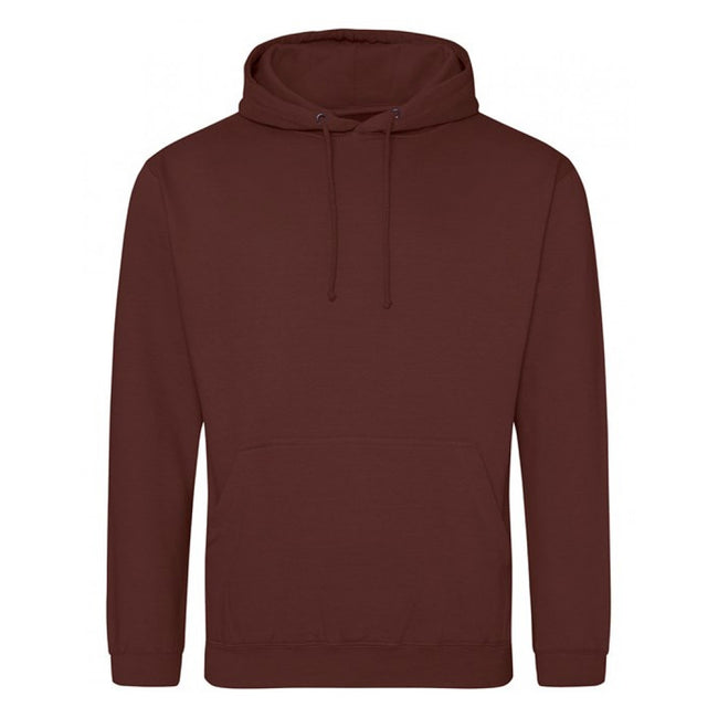 Chocolate Fudge Brownie - Front - Awdis Unisex Adult College Hoodie