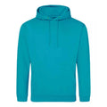 Lagoon Blue - Front - Awdis Unisex Adult College Hoodie