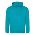 Lagoon Blue - Front - Awdis Unisex Adult College Hoodie