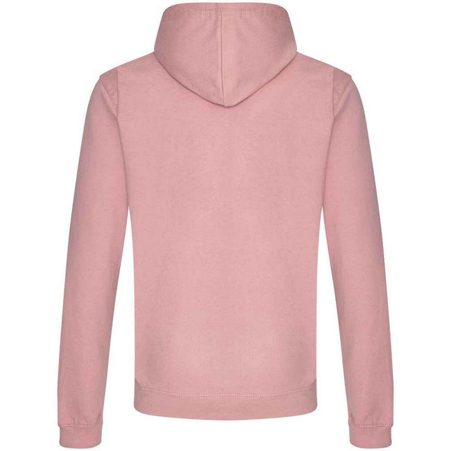 Dusty Pink - Back - Awdis Unisex Adult College Hoodie