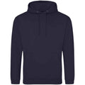 New French Navy - Front - Awdis Unisex Adult College Hoodie