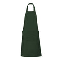 Bottle Green - Front - SOLS Unisex Gala Long Bib Apron - Barwear