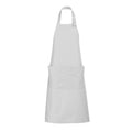 White - Front - SOLS Unisex Gala Long Bib Apron - Barwear