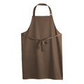 Brown - Back - SOLS Unisex Gala Long Bib Apron - Barwear