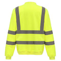 Yellow - Back - Yoko Unisex Adult Hi-Vis Sweatshirt