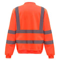 Orange - Back - Yoko Unisex Adult Hi-Vis Sweatshirt