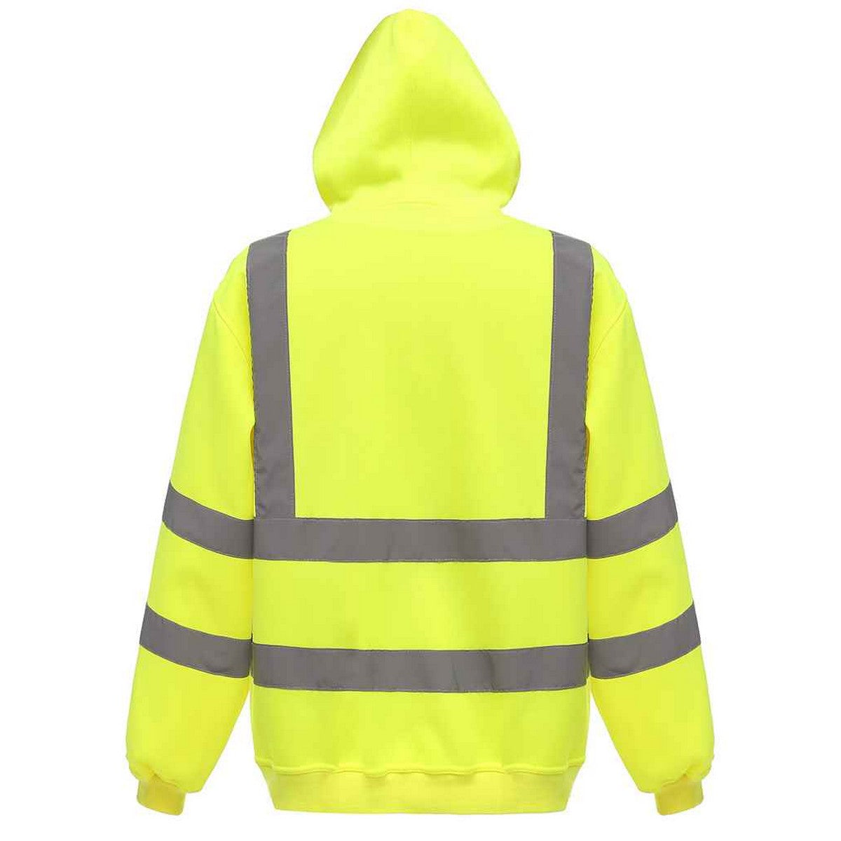Yellow - Back - Yoko Mens Hi-Vis Hoodie