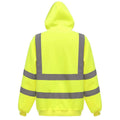 Yellow - Back - Yoko Mens Hi-Vis Hoodie