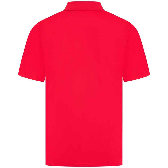 Red - Front - Henbury Mens Pique Polo Shirt