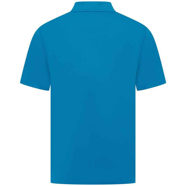 Sapphire Blue - Front - Henbury Mens Pique Polo Shirt