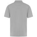 Silver - Back - Henbury Mens Pique Polo Shirt