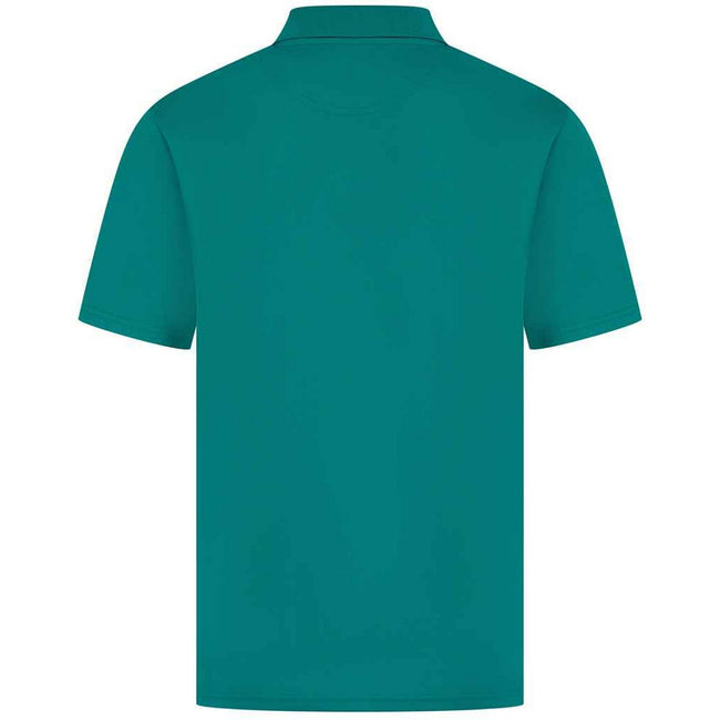 Bright Jade - Front - Henbury Mens Pique Polo Shirt