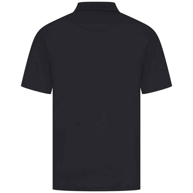 Black - Front - Henbury Mens Pique Polo Shirt