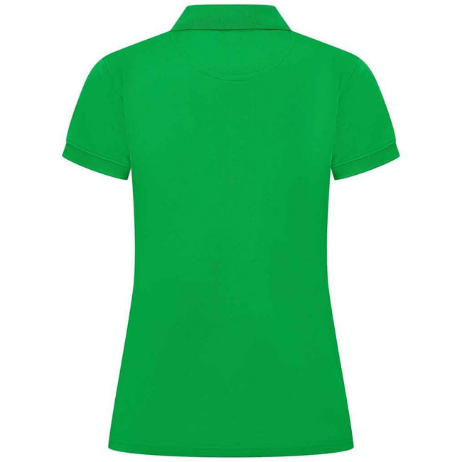 Kelly Green - Back - Henbury Womens-Ladies Pique Polo Shirt
