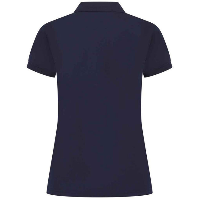 Oxford Navy - Back - Henbury Womens-Ladies Pique Polo Shirt