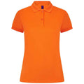 Bright Orange - Front - Henbury Womens-Ladies Pique Polo Shirt