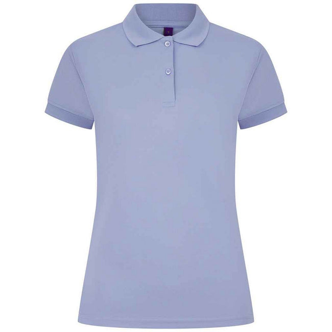 Lavender - Front - Henbury Womens-Ladies Pique Polo Shirt