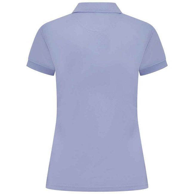 Lavender - Back - Henbury Womens-Ladies Pique Polo Shirt