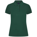 Bottle Green - Front - Henbury Womens-Ladies Pique Polo Shirt