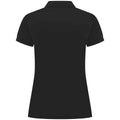 Black - Back - Henbury Womens-Ladies Pique Polo Shirt