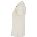 Natural - Side - Henbury Womens-Ladies Pique Polo Shirt