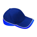 French Navy-Bright Royal Blue-White - Front - Beechfield Teamwear Competition Cap