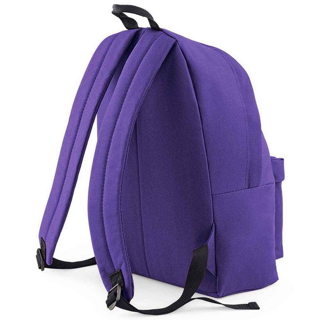 Purple - Back - Bagbase Original Fashion Backpack