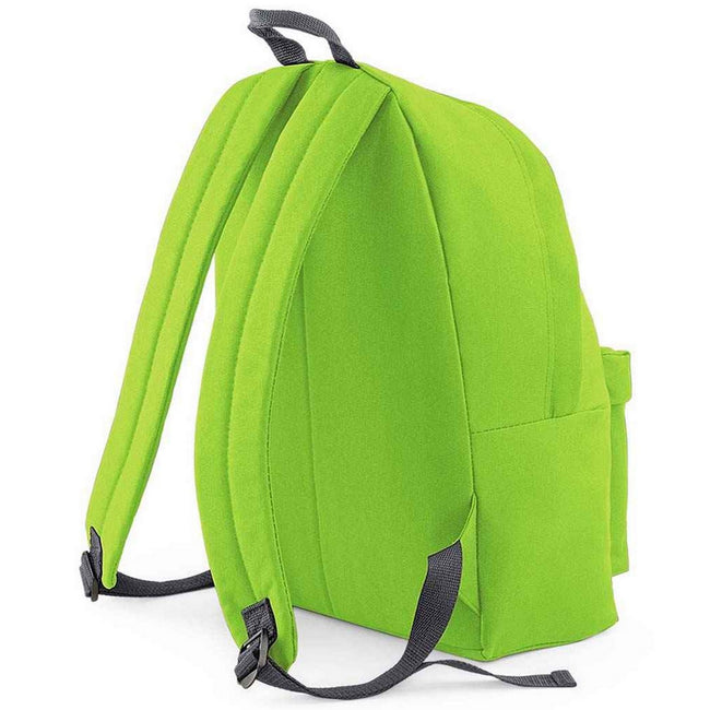 Lime-Graphite - Back - Bagbase Original Fashion Backpack