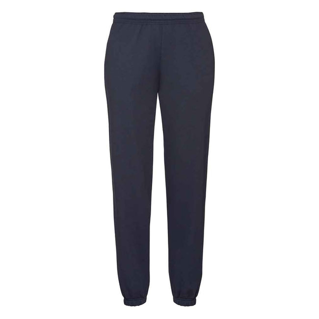 Deep Navy - Front - Fruit of the Loom Mens Classic Elasticated Hem Jogging Bottoms