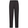 Black - Front - Fruit of the Loom Mens Open Hem Jogging Bottoms