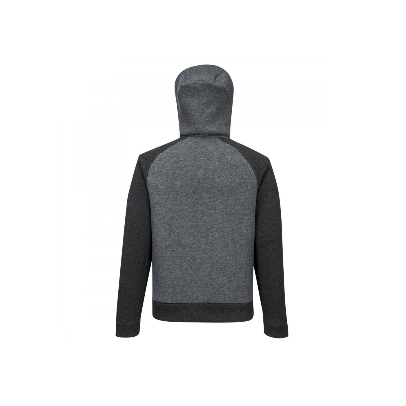 Grey-Black-Yellow - Back - Portwest Mens Zipped Hoodie