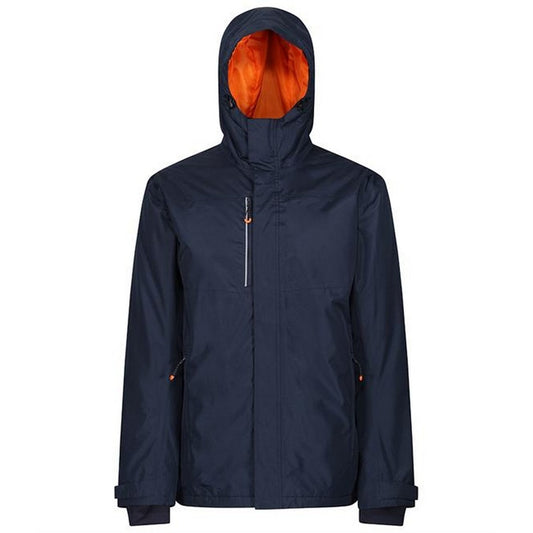 Navy-Magma Orange - Front - Regatta Mens Thermogen Powercell 5000 Jacket