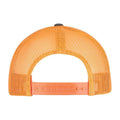 Charcoal Grey-Neon Orange - Back - Flexfit Unisex Adult Two Tone Trucker Cap