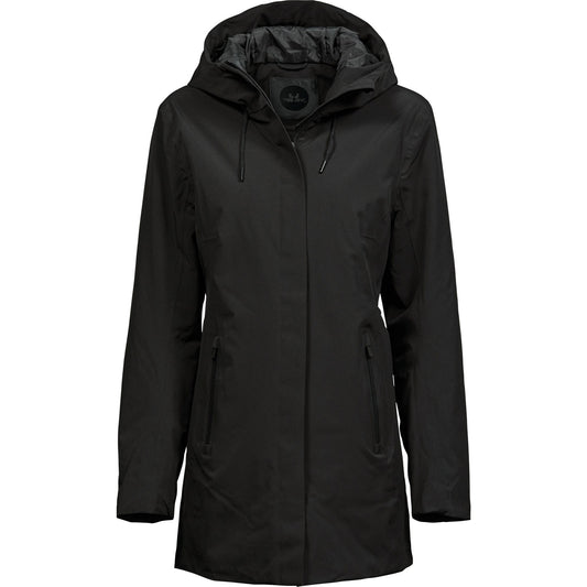Black - Front - Tee Jays Womens-Ladies Parka