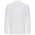 White - Front - PRO RTX Mens Pro Piqué Long-Sleeved Polo Shirt